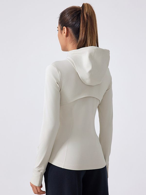 Women's Full Zip Workout Runing Slim Fit Athletic Hoodies Jackets