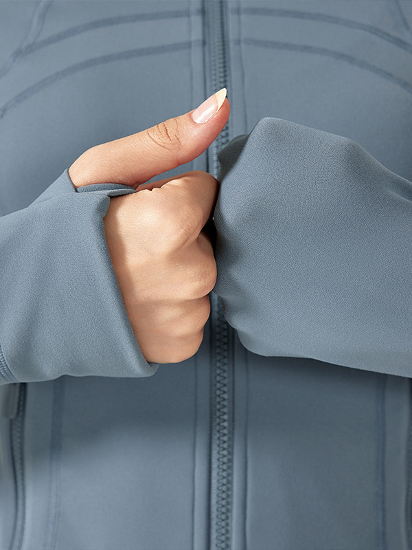 Women's Slim Fit Zip Up Sport Jackets Athletic Gym Shirts