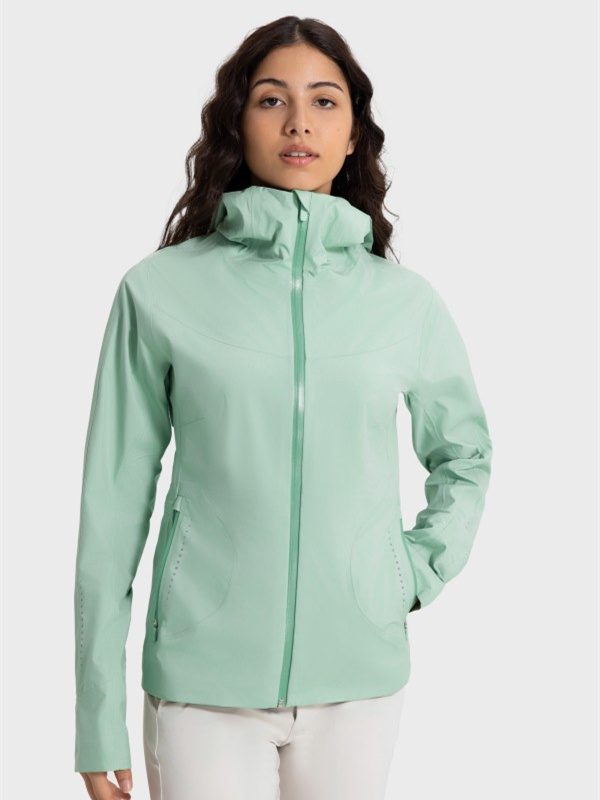 Womens Lightweight Windbreaker Outdoor Hooded Jacket