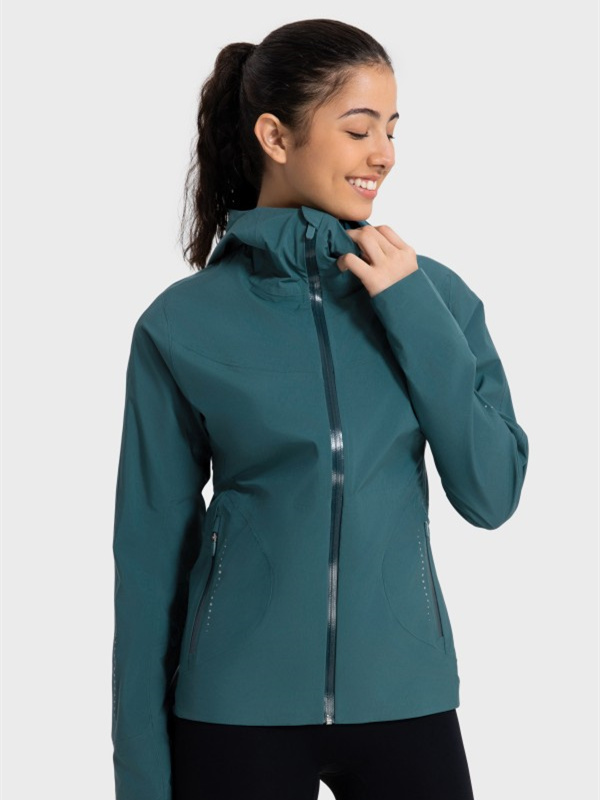 Womens Lightweight Windbreaker Outdoor Hooded Jacket