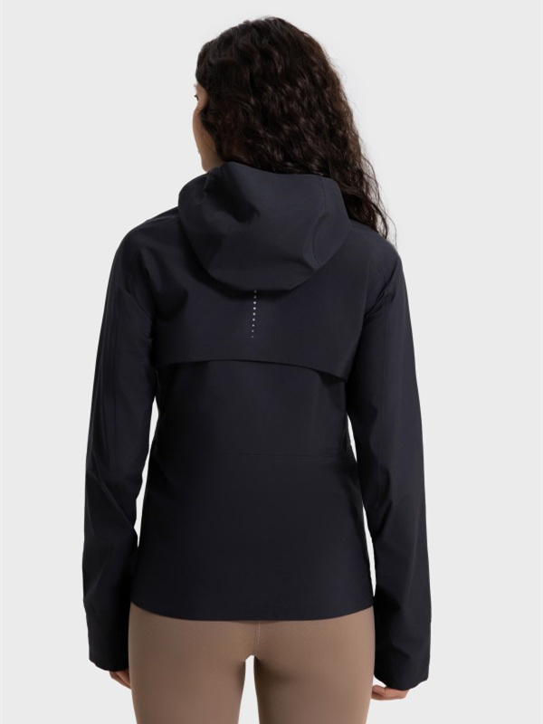 Womens Lightweight Windbreaker Outdoor Hooded Jacket
