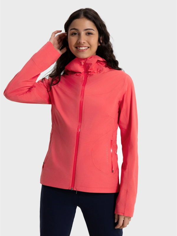 Womens Lightweight Windbreaker Outdoor Hooded Jacket
