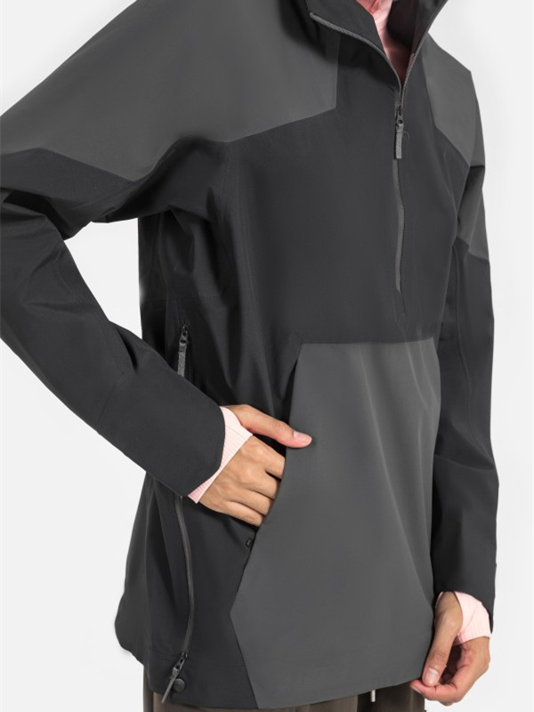 Women Waterproof Lightweight Rain Coat Hiking Windbreaker Jacket