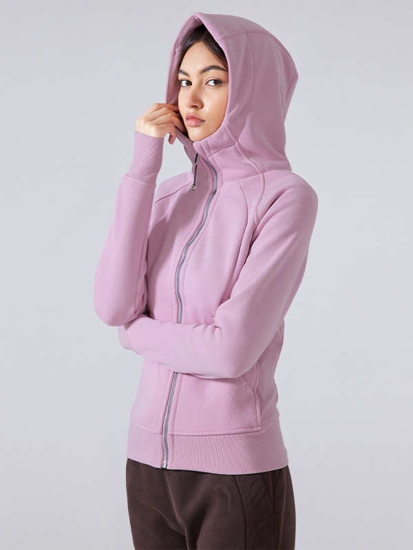 Women's Full Zip Hooded Sweatshirts Workout Sweat Jackets