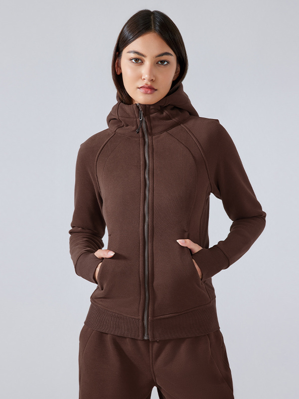 Women's Full Zip Hooded Sweatshirts Workout Sweat Jackets