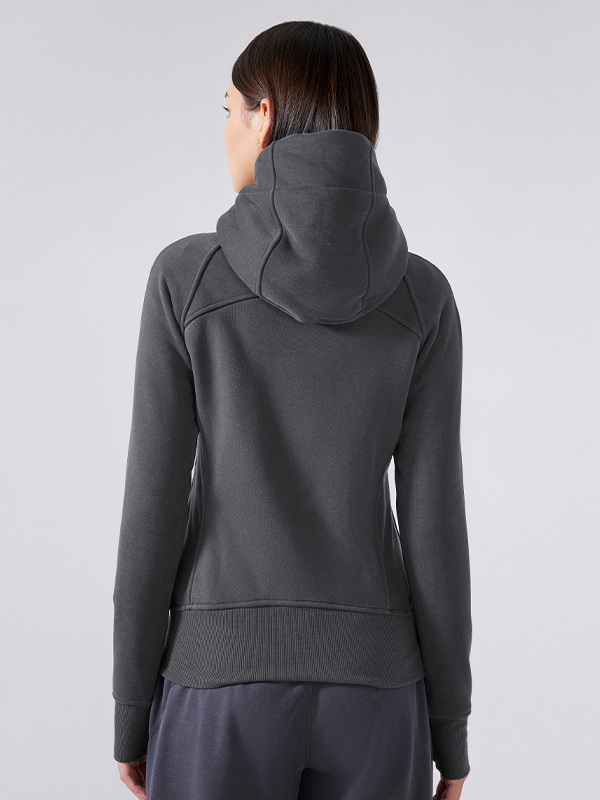 Women's Full Zip Hooded Sweatshirts Workout Sweat Jackets
