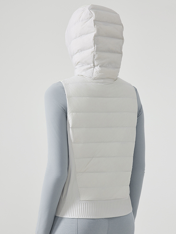 Women's’ Sleeveless Zip Up Puffer Vest Stand Collar Winter Hoodies Jackets