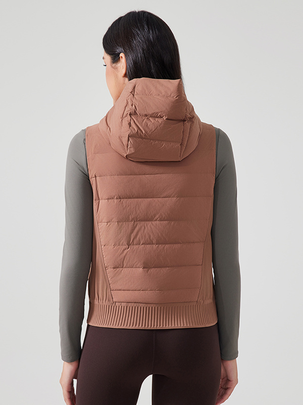 Women's’ Sleeveless Zip Up Puffer Vest Stand Collar Winter Hoodies Jackets