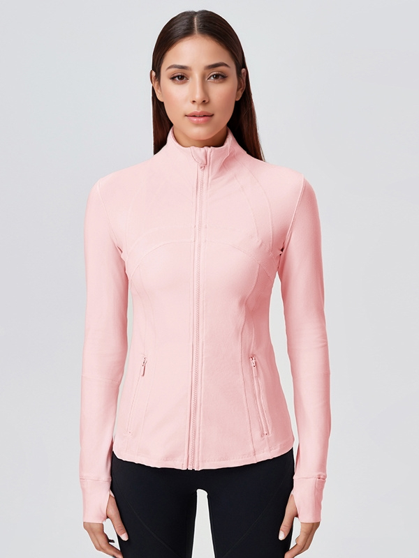 Women's Athletic Full Zip Slim Fit Yoga Workout Jacket