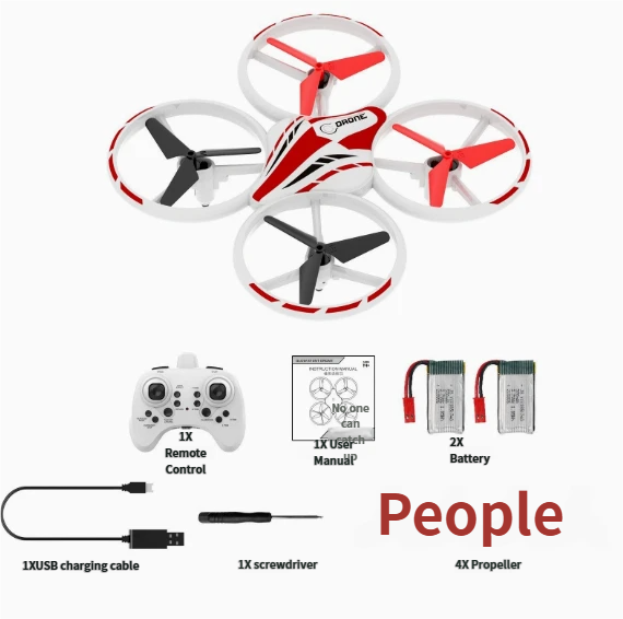 T20 Flash Stunt Drone (4-Axis Quadcopter Remote Control Plane with LED Lights Flip Toy)