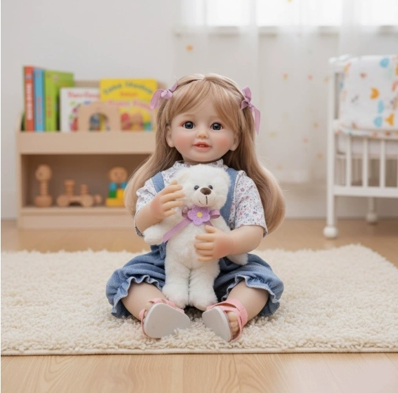 Reborn Baby Girl Doll - Ultra-Realistic Silicone Toy
