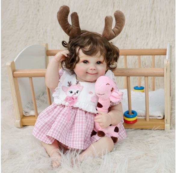 Deer Joy" Reborn Baby Doll - The Smiling Gazing Elf