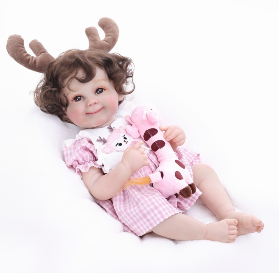 Deer Joy" Reborn Baby Doll - The Smiling Gazing Elf