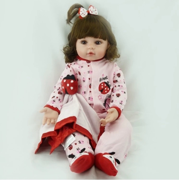 Fluffy Ladybug Fun · Collectible Reborn Baby Girl Doll in Ladybug Outfit