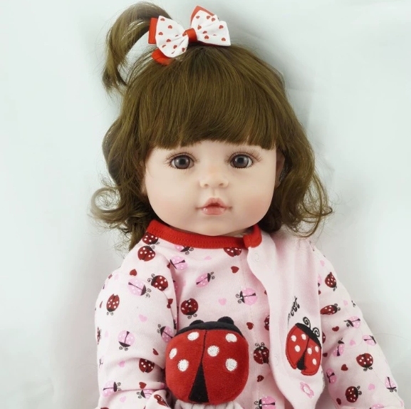 Fluffy Ladybug Fun · Collectible Reborn Baby Girl Doll in Ladybug Outfit