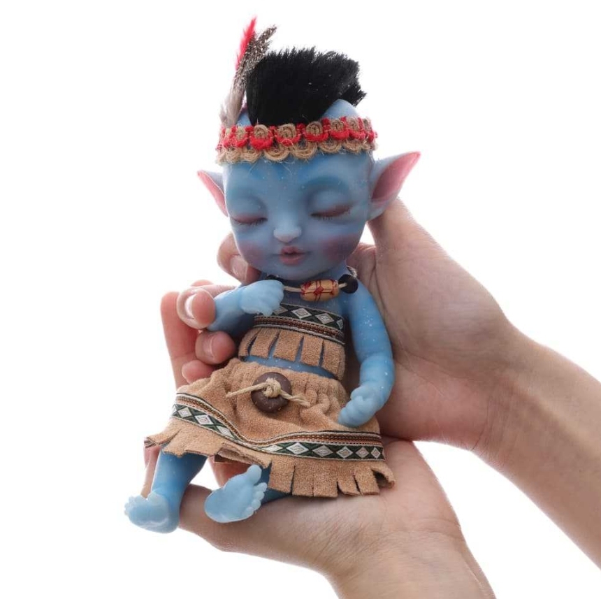 Blue Star Coo · Solid Silicone Sleeping Reborn Baby