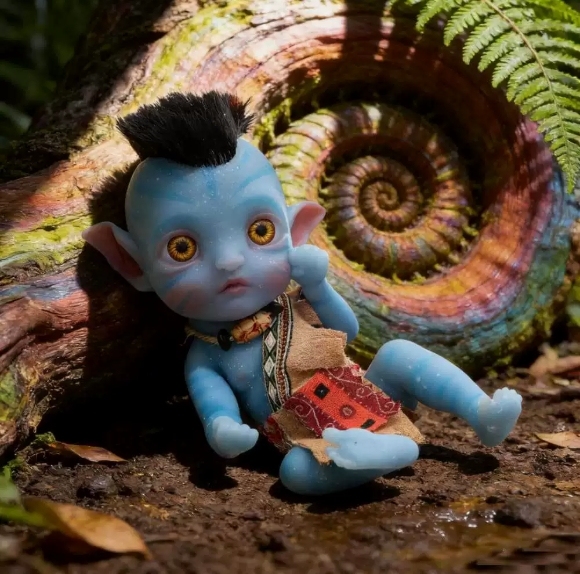 Blue Star Tong · Solid Silicone Bright-Eyed Reborn Baby