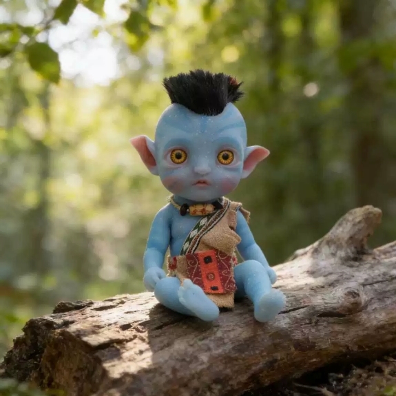 Blue Star Tong · Solid Silicone Bright-Eyed Reborn Baby