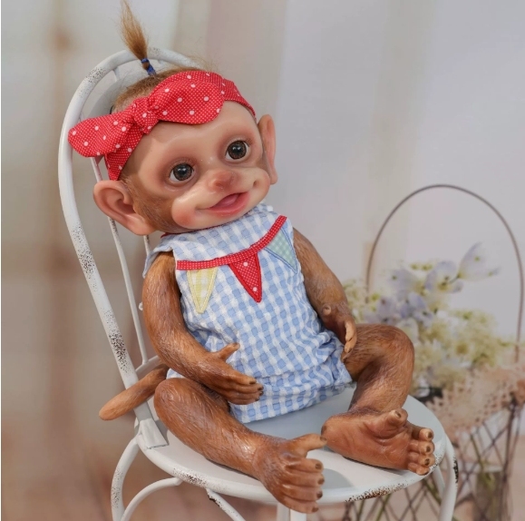 Xiao Wu Ban · Solid Silicone Lifelike-Eye Simulation Monkey
