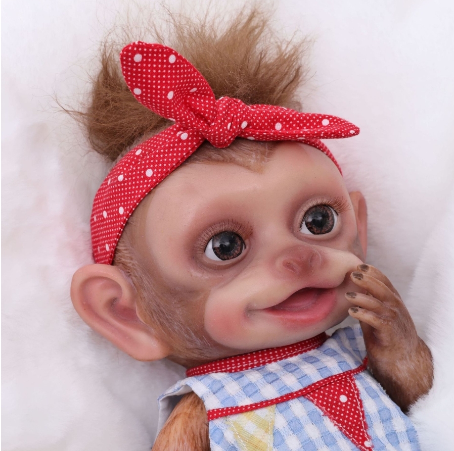 Xiao Wu Ban · Solid Silicone Lifelike-Eye Simulation Monkey