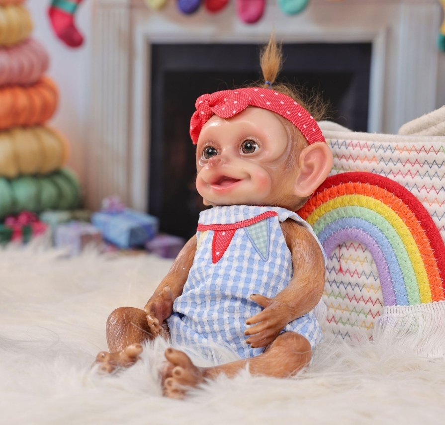 Xiao Wu Ban · Solid Silicone Lifelike-Eye Simulation Monkey