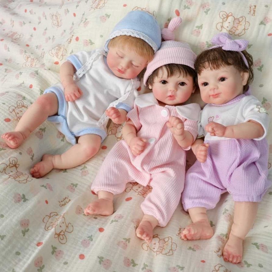 Dream Trio · Three Sisters Companion Series Solid Silicone Reborn Dolls