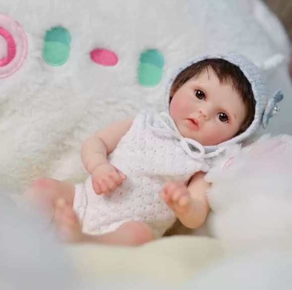 Dawn & StarDream · Open-Eye & Closed-Eye Solid Silicone Baby Doll Set