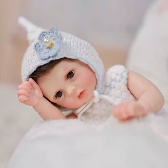 Dawn & StarDream · Open-Eye & Closed-Eye Solid Silicone Baby Doll Set