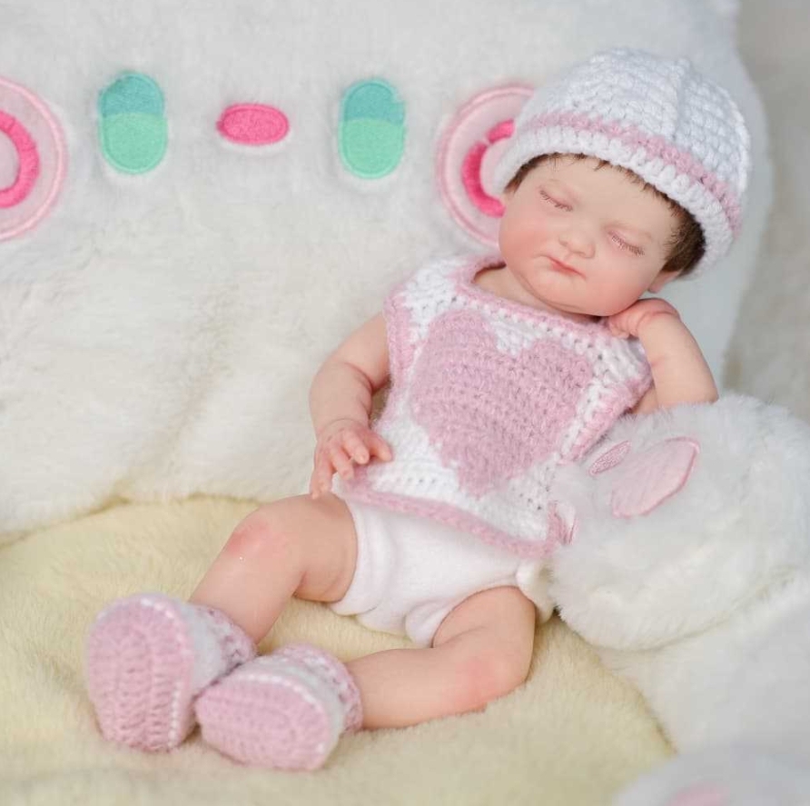 Dawn & StarDream · Open-Eye & Closed-Eye Solid Silicone Baby Doll Set
