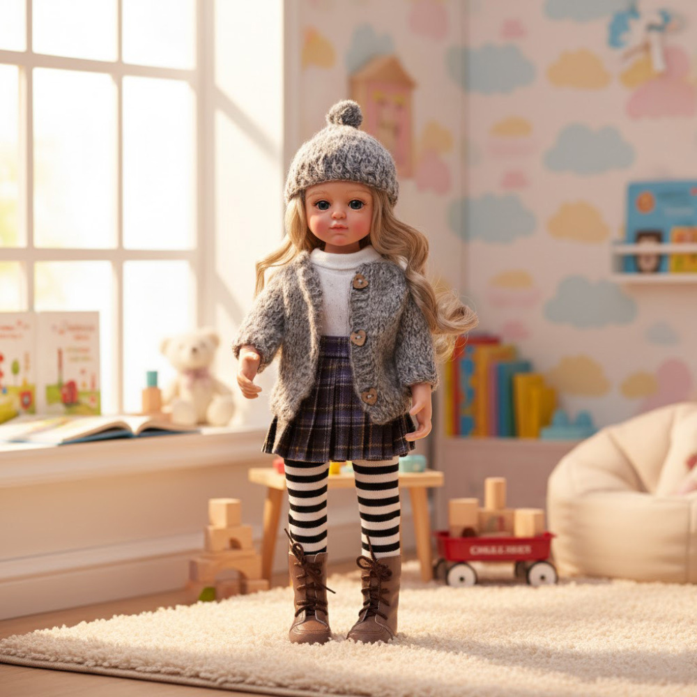 Heartwarming Companion Series - 5-Sister Reborn Baby Doll Set (18-inch Hand-Painted Realistic Baby Dolls)