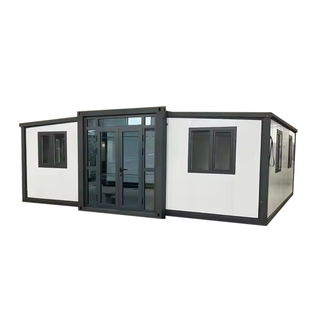Expandable Container House 40Ft Movable And Detachable Container House Prefab Three Bedroom Villa Twin Wing Expandable Room