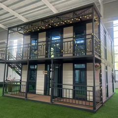 Trendy Breathable Modern Integrated Office Kitchen Prefabricated Mobile Container House Coffee Shop Living Easy Assembly Steel