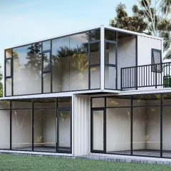 Trendy Breathable Modern Integrated Office Kitchen Prefabricated Mobile Container House Coffee Shop Living Easy Assembly Steel