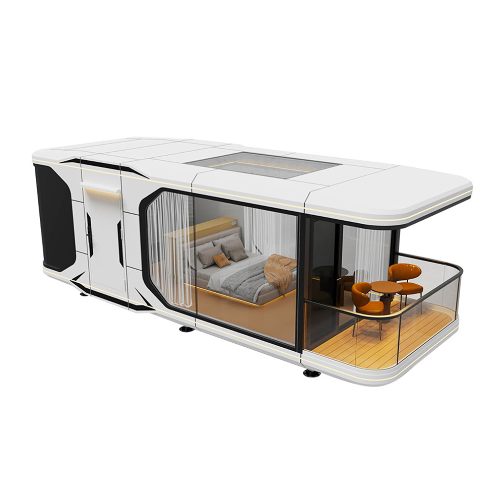 Outdoor Expandable Prefabricated Capsule Container House Modern Modular Space Capsule House Mobile Luxury Prefab House