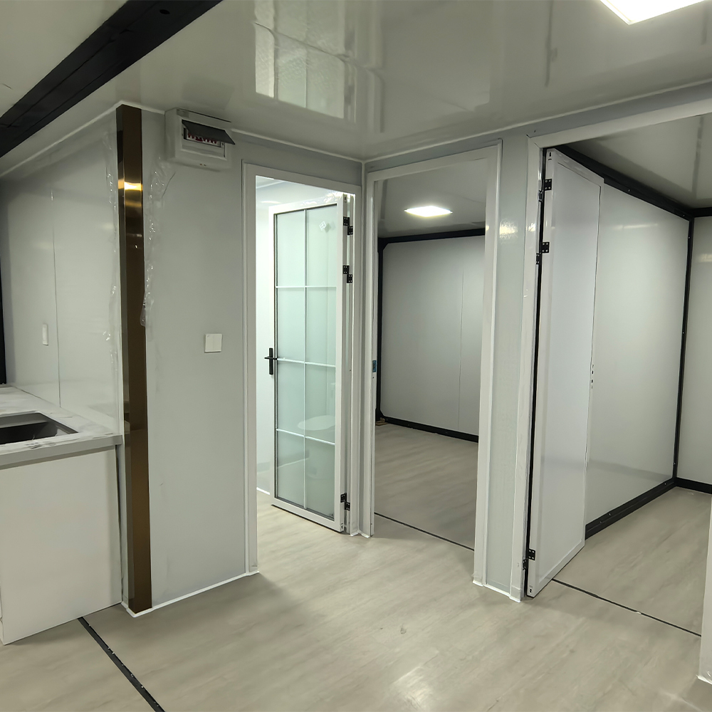 Factory Price Double Wing Prefab House Expandable Modular Container Office