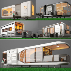Outdoor Expandable Prefabricated Capsule Container House Modern Modular Space Capsule House Mobile Luxury Prefab House