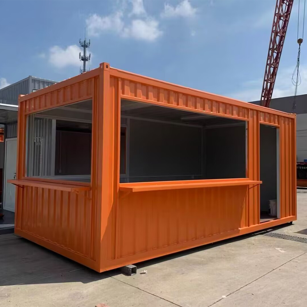 Two-story mobile house modular container building - fashionable store / vacation cottage