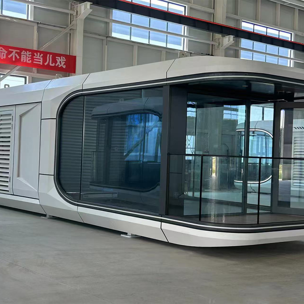 Modern Prefabricated 40FT Space Capsule House Mobile Glamping Space Capsules Space Capsule Hotel