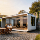 Mobile Prefab House Capsule House Apple Cabin Space Pod Prefabricated Tiny House Customizable OEM