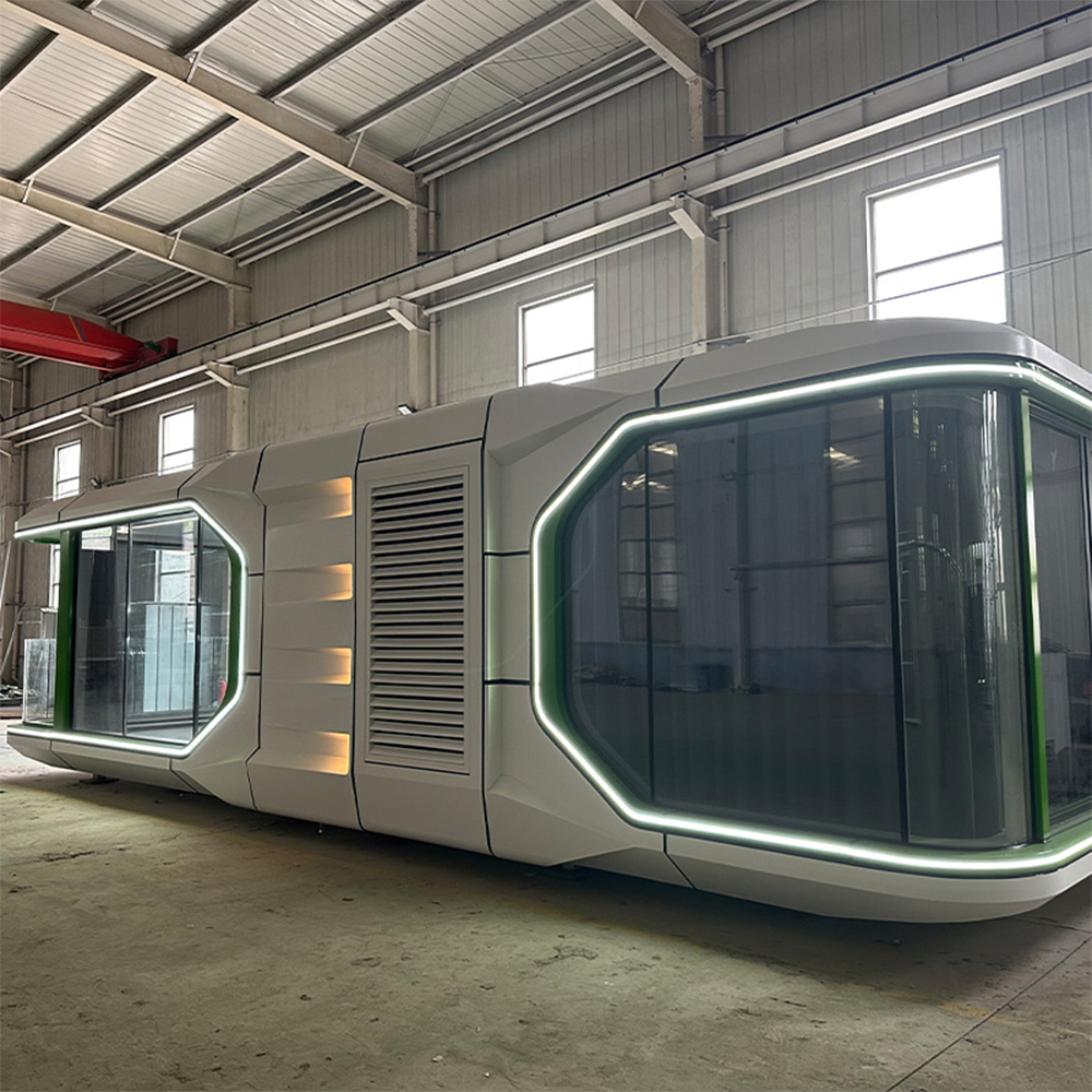 Modern Prefabricated 40FT Space Capsule House Mobile Glamping Space Capsules Space Capsule Hotel