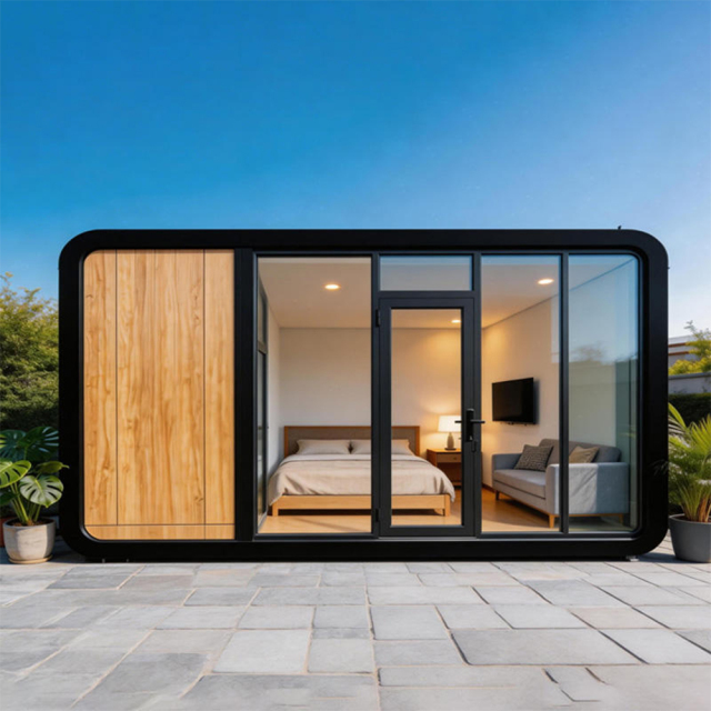 Luxury Eco-friendly Smart Apple Houses Mobile Space Prefab Hotel Tiny apple Cabin with Modular Cap