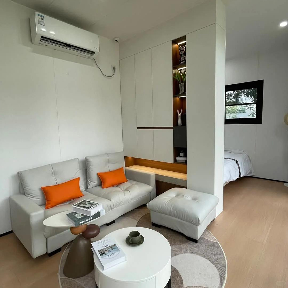 Pre-made Apple Cabin Office Prefabricated Luxury Tiny House 20ft Modern Waterproof Easy Install Mobile Hot Selling Store