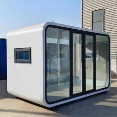 Pre-made Apple Cabin Office Prefabricated Luxury Tiny House 20ft Modern Waterproof Easy Install Mobile Hot Selling Store