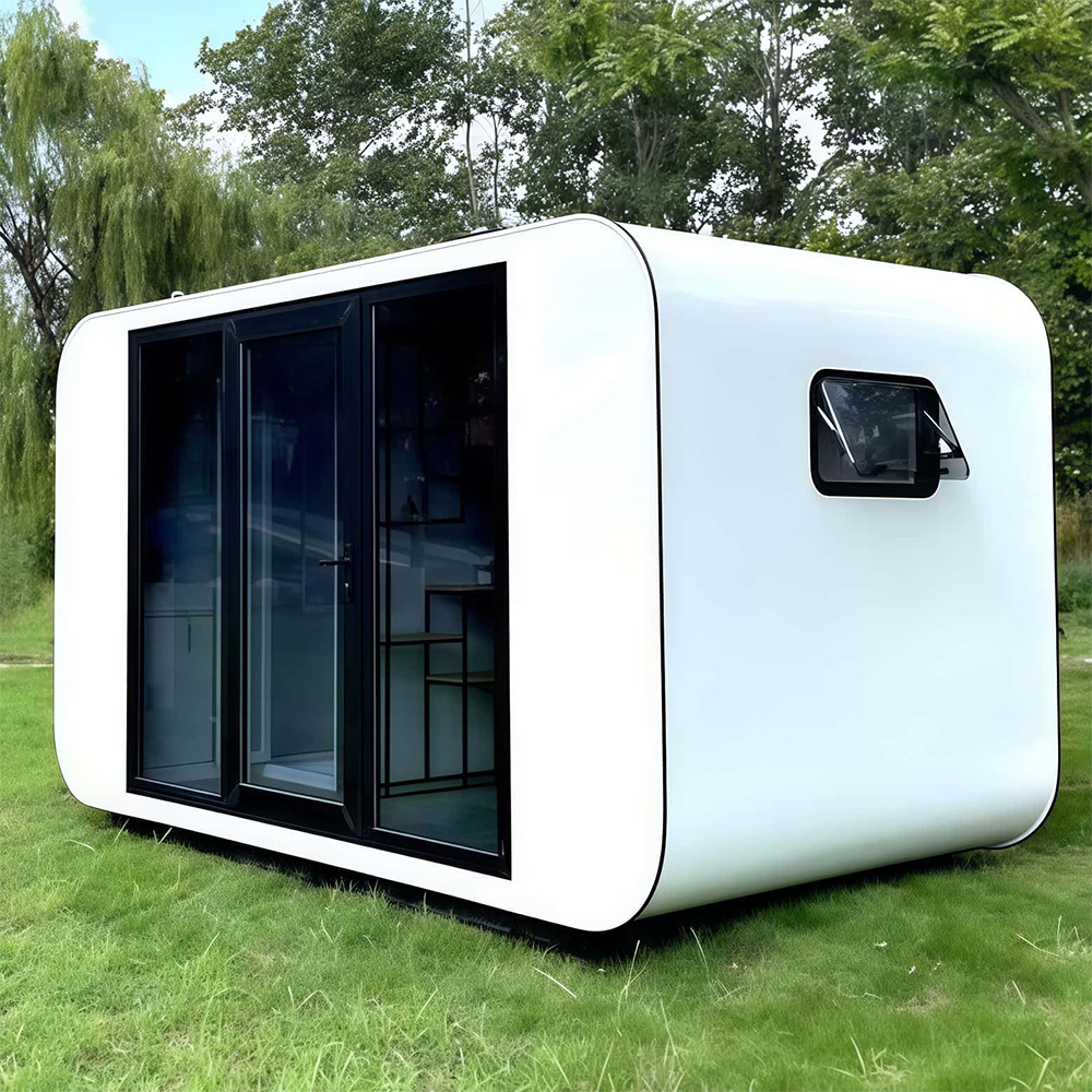Pre-made Apple Cabin Office Prefabricated Luxury Tiny House 20ft Modern Waterproof Easy Install Mobile Hot Selling Store