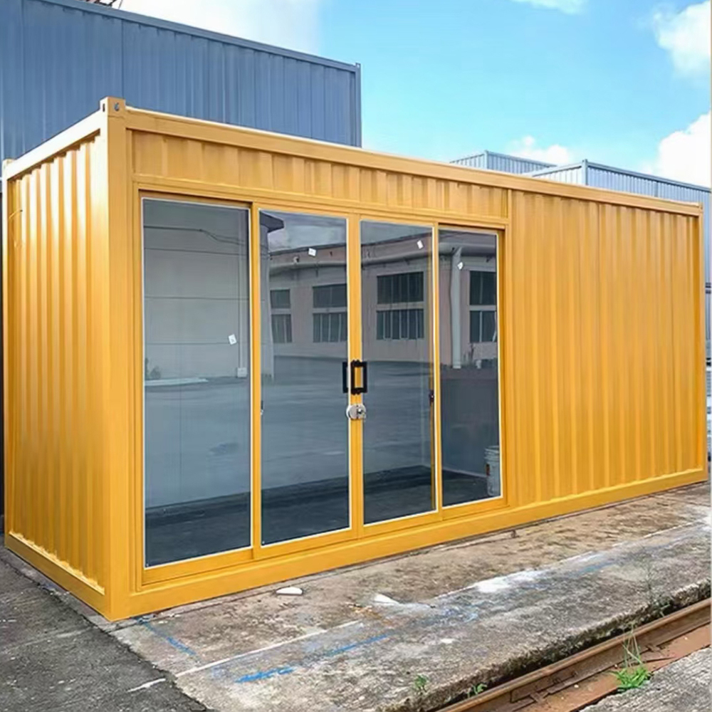 Modern custom steel structure mobile single-unit container residence - stylish box-style small house