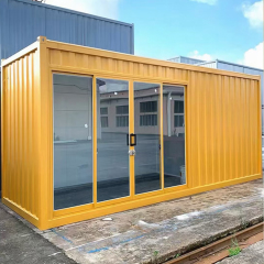Modern custom steel structure mobile single-unit container residence - stylish box-style small house