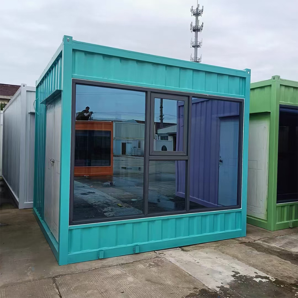 Modern custom steel structure mobile single-unit container residence - stylish box-style small house