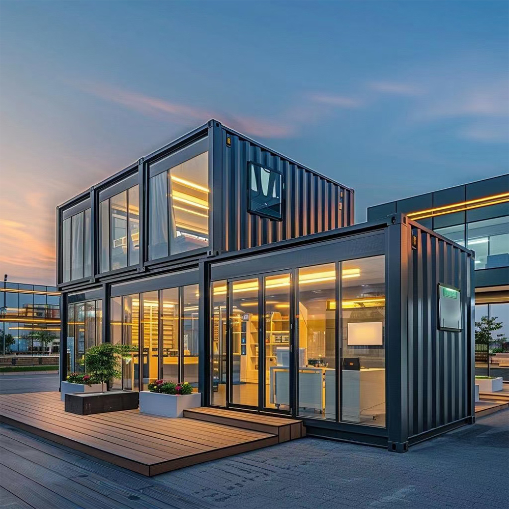 Trendy Modular Integrated Houses for Office Buildings Schools Kitchens Removable Container Housing for Pedestrian Streets Mobile