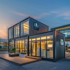 Trendy Modular Integrated Houses for Office Buildings Schools Kitchens Removable Container Housing for Pedestrian Streets Mobile