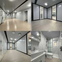 Expandable Container House 40Ft Movable And Detachable Container House Prefab Three Bedroom Villa Twin Wing Expandable Room
